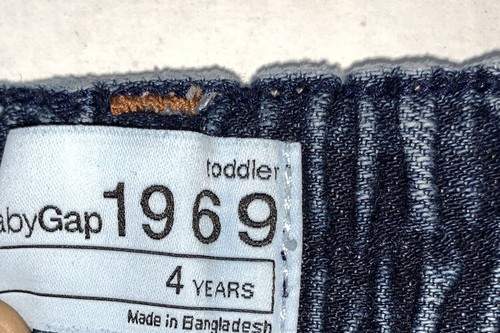 Preowned- Baby Gap 1969 Relaxed Fit Denim Jeans Boys (Size 4) - Picture 4 of 6