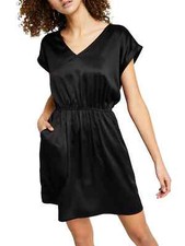 HIPPIE ROSE Womens Black Cutout Back Elastic Waist Short Dress M NWT (52)