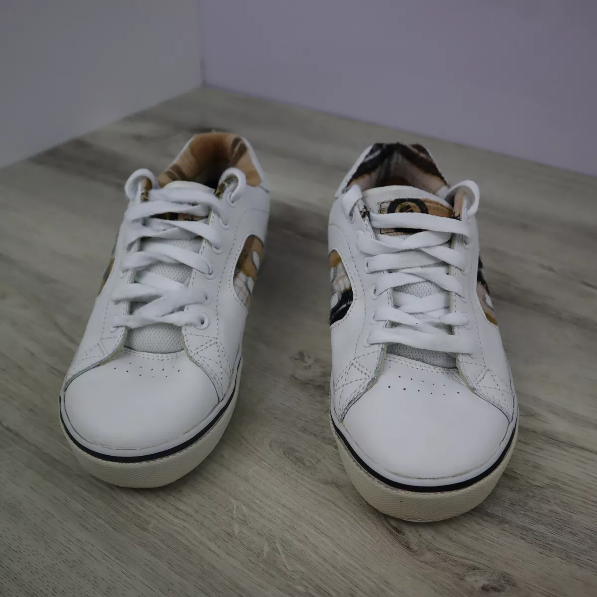 Etnies Men's Size 7 Calli Vulc White / Plaid Skate Shoe