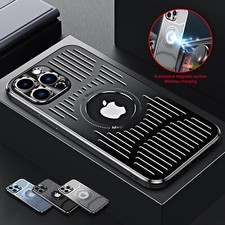 Hollow Aluminum Alloy Metal Case Shockproof MagSafe Cover For iPhone 17 16 15-12