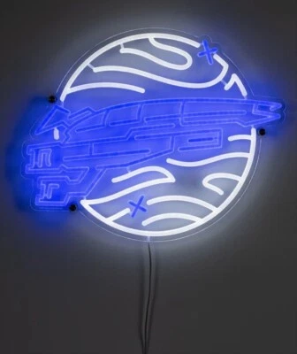 BIOWARE Mass Effect Blue Normandy LED Wall Art Sign Official Sold Out NEW
