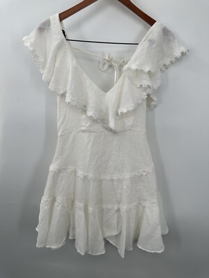 Saints And Secrets Dress S Australia White Ruffle Dress