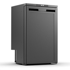 Cool Mate 83L 12/24v Camper Van RV Fridge Refrigerator Freezer Black Silver