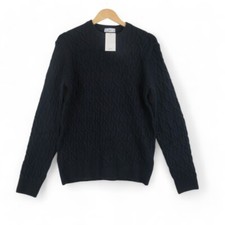 Mango Jumper EU Small Mens Navy Blue Jersey W...