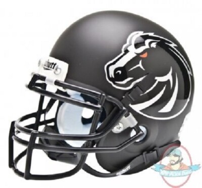 boise state football helmet black Boise St Broncos Mini Authentic Helmet Schutt Matte Black
