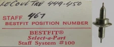 LeCoultre 449 450 watch part staff balance #723