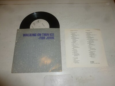 YOKO ONO - Walking On Thin Ice - 1981 UK 2-track 7'' Vinyl Single