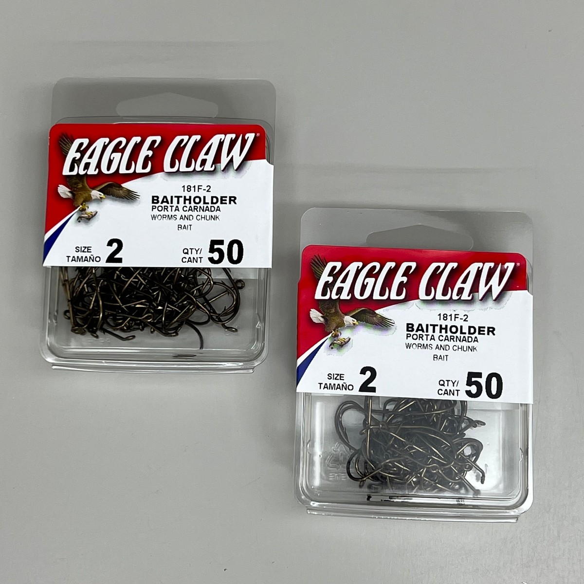 Eagle Claw Baitholder Down Eye Offset Fishing Hook – Size 2, Pack Of ? (Please Verify Pack Quantity)