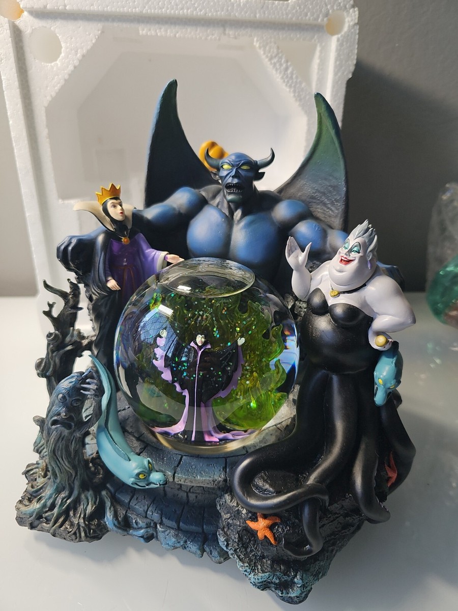 Disney Villains Light Up Musical Snow Globe Statue Maleficent