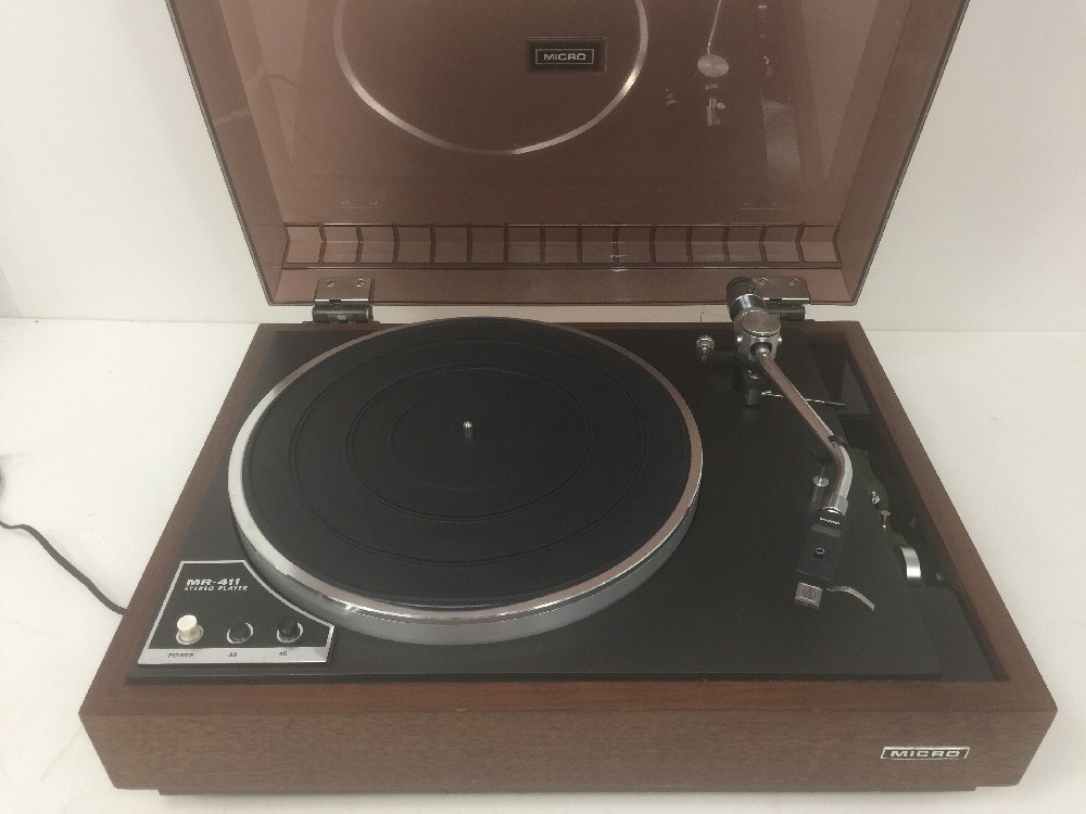 Vintage Micro Seiki MR-411 Turntable With Micro Seiki MA-77 MKII Tonearm In EUC