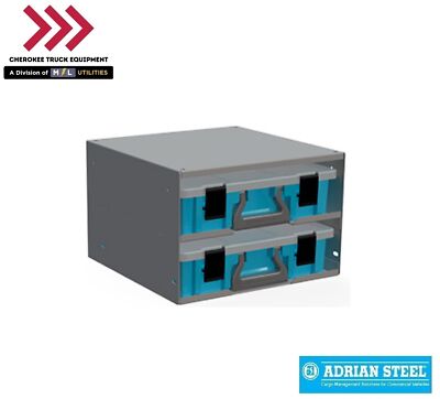 Adrian Steel CHPPC2S, 2-Case Holder w/ Cases, Small, 14.4w x 9.5h x 14.4d,