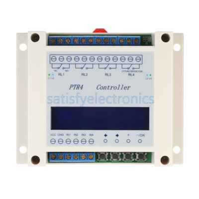 4-Channel Programmable Digital Time Relay Timer Controller Delay Switch Module F