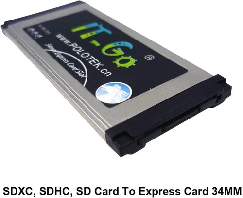 Express Card 34MM to SDXC SDHC, SD Card Adapter for Laptop 