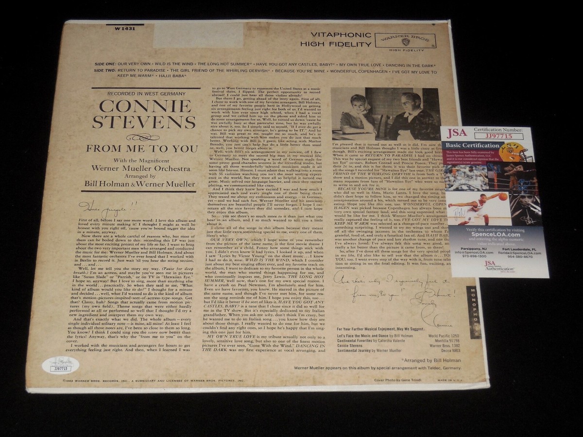 Connie Stevens From Me To You (RARE SET)