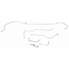 Classic Tube Brake LIne Kit Complete Original Steel Power Drum/Dual Exhaust M...