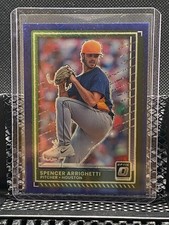 Spencer Arrighetti 2025 Donruss Optic Blue Velocity  #47 - Astros
