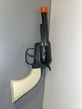 Pony Boy Toy Cap Gun Revolver   Western Chrome w/ Ivory Grip 4  Barrel