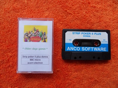 STRIP POKER II PLUS - von anco software - BBC Electron Cassette
