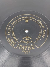 Salut, o Mon Dernier Matin FAUST MR. AFFRE 12" PATHE 90 RPM PATHE BREVETE VG+ 78