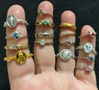 ⭐️ VINTAGE~MOD LOT OF 16 RINGS FASHION/COSTUME JEWELRY (NO MISSING STONES) ⭐️