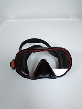 Cressi F-Dual Frameless Single Lens Dive Mask Scuba Diving Snorkeling - BLK/RED
