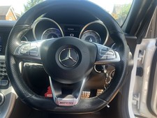 MERCEDES BENZ C GLC W205 COMPLETE STEERING WHEEL AMG LINE W213 PEDAL SHIFT