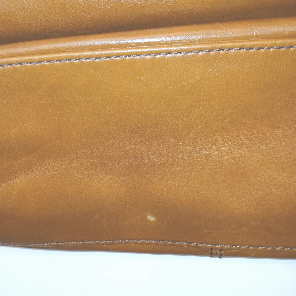 Hobo Sheila Ring Satchel Brown Leather Crossbody Bag Adjustable Strap Top Handle - Image 4 of 4