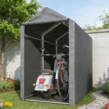 Gartenhaus Fahrradgarage Zeltgarage Motorrad Fahrradzelt Lagerzelt Grau