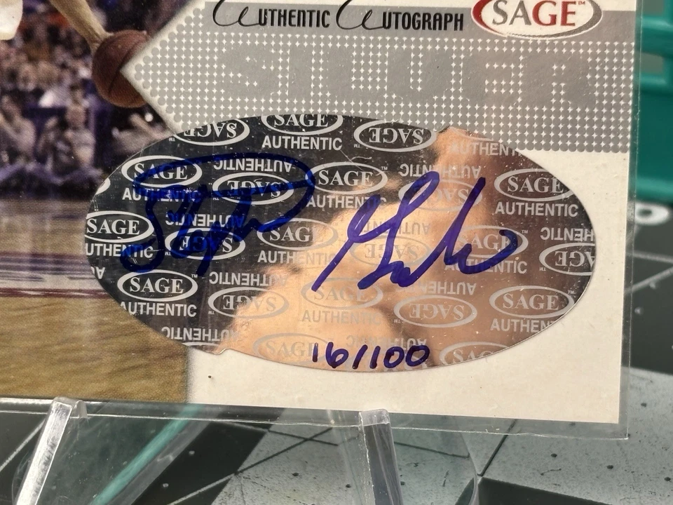 Oklahoma State Stephen Graham Auto RC /100 • 2005 Sage Silver Rookie NBA Gift ? - Image 3 of 4