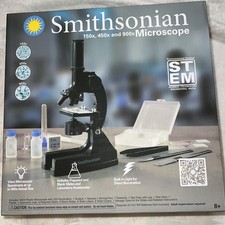 Microscope Kit Kids Ages 8 STEM by Smithsonian