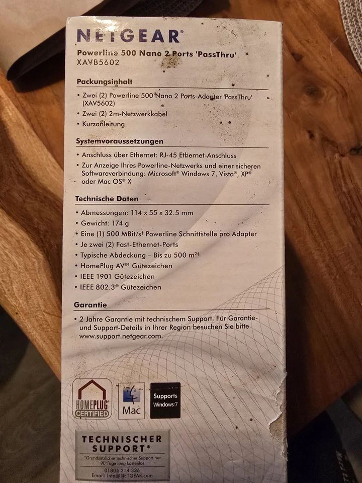 NETGEAR Powerline 500Nano 2 Ports XAVB 5602 - Bild 3 von 4