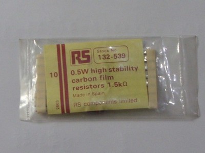 Vintage NOS PIHER Carbon Film High Stab Resistors 0,5W verschiedene Werte verfügbar