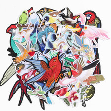 35 Pcs Mixed Style Birds Embroidery Patches Cute Birdie Iron on Patches Sew On