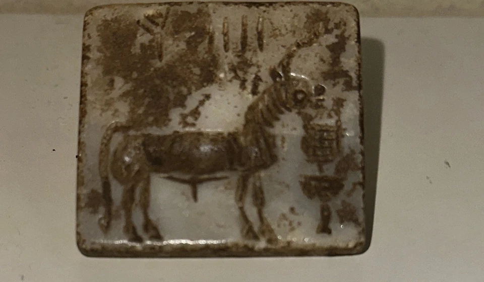 Raro sello antiguo del valle del Indo Harappa Mohenjo Daro Foto 3 de 4