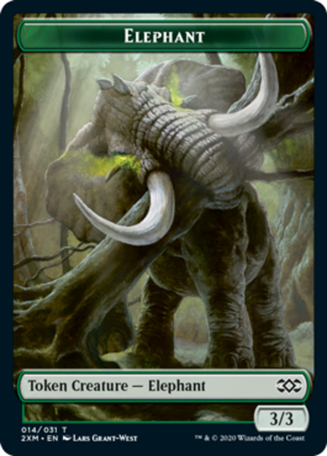 Elephant Token Light Play, English Double Masters
