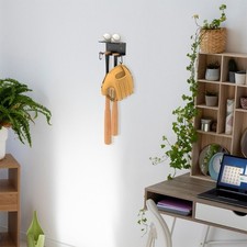 Baseball Bat Holder Baseball Bat Storage Rack with Hooks Softball Bat Rack