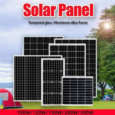 Mono 23% Solarmodul Solarpanel 100~300 Watt Mono PV Modul 12V für Solar System