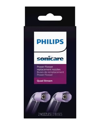 Philips Sonicare F3 Quad Stream Power Flosser Nozzles HX3062/00 2 Pack | NEW