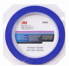 3M Blue Fine Line Vinyl Tape 3.17mm x 32.9m - 06404