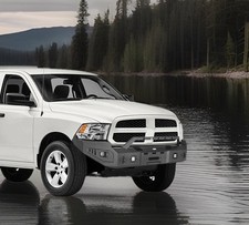 Full Width Front Steel Bumper W Winch Plate Fit 2009-2012 Dodge Ram 1500 Truck