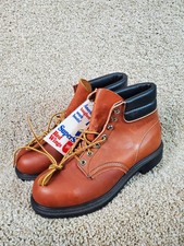 Vintage Red Wing Steel Toe Work Boots Size 7 E -Style 2245 USA Made.