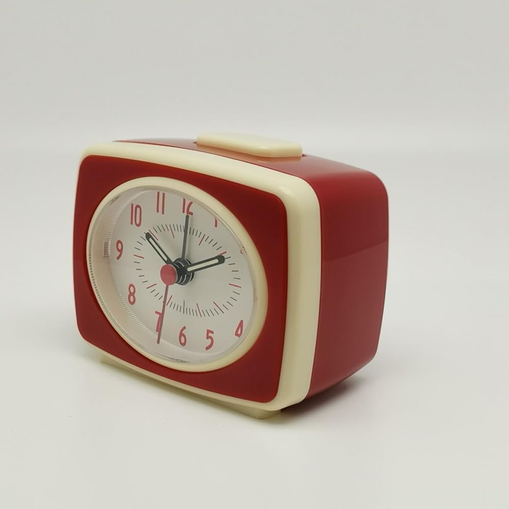 Small Silent Quartz Movement Analogue Alarm Clock Vinta...
