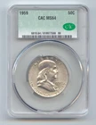 1959 Franklin Half Dollar, CAC MS-64