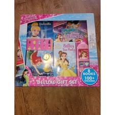Disney princess deluxe gift set 8 books  100 stickers