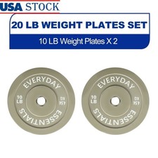Olympic Bumper Plates Pair Set Heavy Duty Rubber Barbell Weight Gym Fitness New