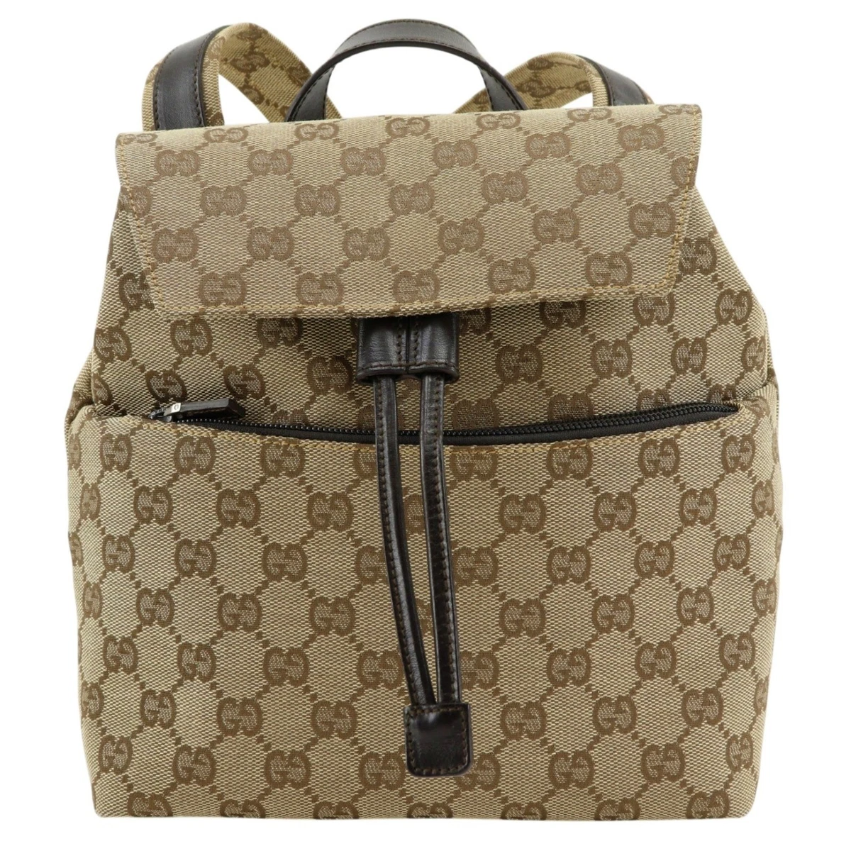 Gucci Backpack Sherry Interlocking Beige Brown Multi Leather GUCCI Interlocking G Supreme Canvas Backpack Brown 674147 main image 2