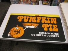 Baskin Robbins ice cream 1975 store poster sign PUMPKIN PIE halloween spooky 1