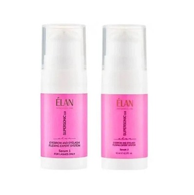 ELAN SUPERSONIC 2.0 Eyebrow & Eyelash Flexing System Kit Serum 1 PINK + 2