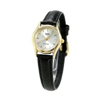 Casio Classic LTP-1094Q-7ARDF Analog Silver Dial Black Leather Women's R80111069