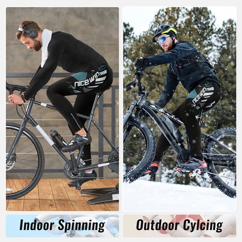 Pantalones de ciclismo para hombre NICEWIN Pantalones de bicicleta Largo... - Imagen 5 de 6